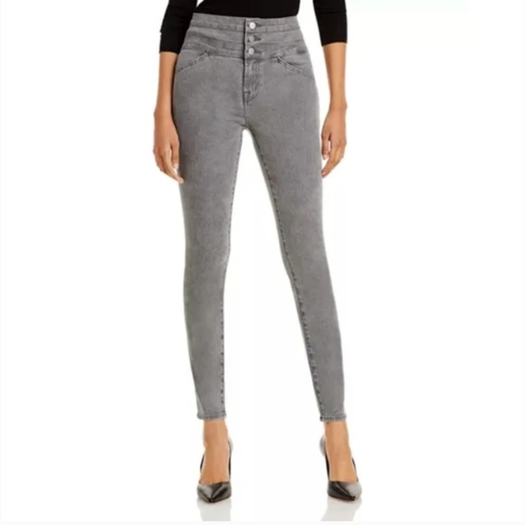 J Brand Annalie Allure High Rise Gray Skinny Jeans Size 26 Inseam 29" - Picture 1 of 9